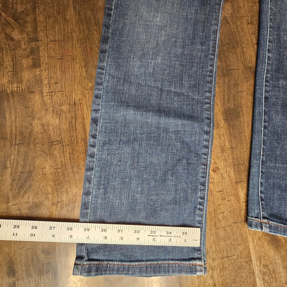 Eileen Fisher High Rise Jeans Organic Cotton Med Wash Straight Leg 12 Fall 2020 - Picture 8 of 10